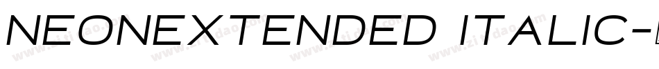 NeonExtended Italic字体转换